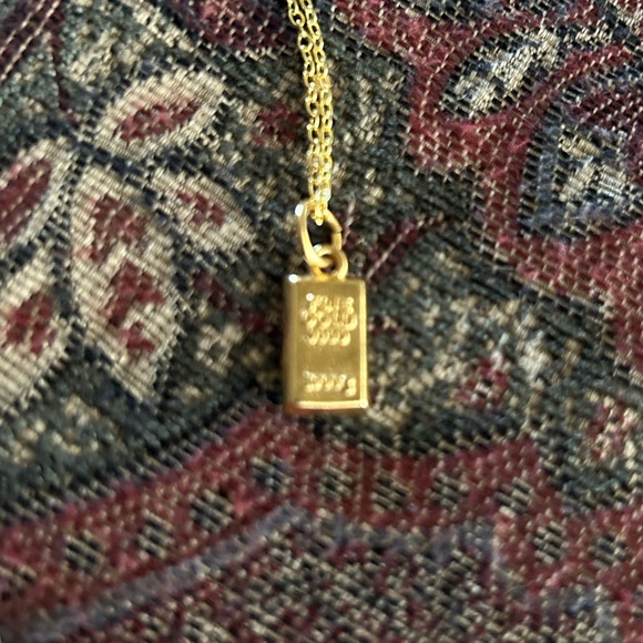 Gold Bar Fashion Necklace - Picture 3 of 8